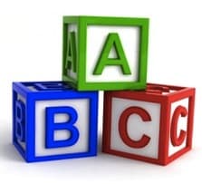Simple ABC letters
