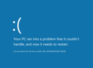 Example of a Windows 8 BSOD