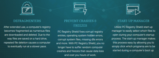 Some of PC Registry Shield's features