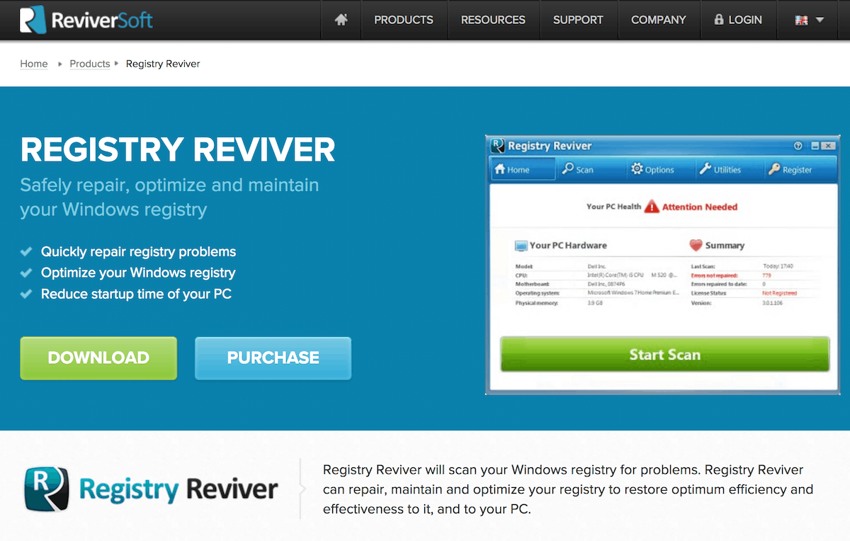 registry reviver 4.10.1.4 license key