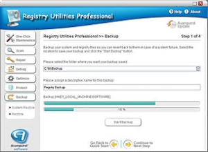 A screenshot of the Registry Utilities tool in action