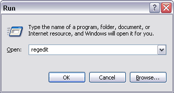 Regedit on Windows 